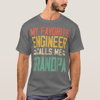 Camiseta Mi Ingeniero Favorito Me Llama Grandpa Vintage Ret