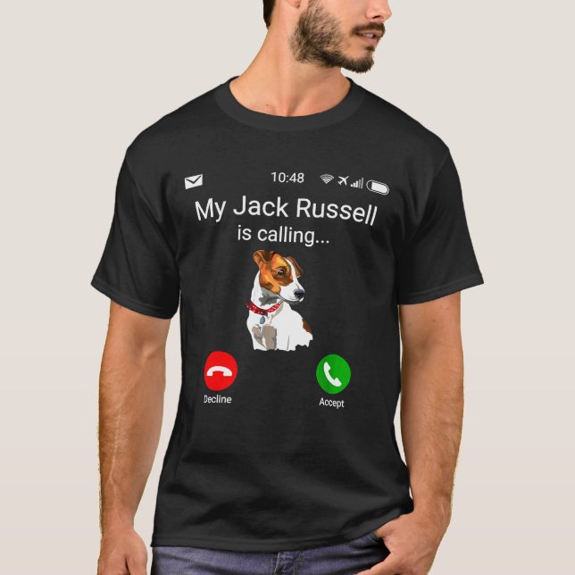 Camiseta Mi Jack Russell llama a Fun JRT Jack Russell (Anverso)