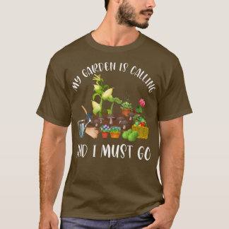 Camiseta Mi jardín llama a divertida jardinería de vege