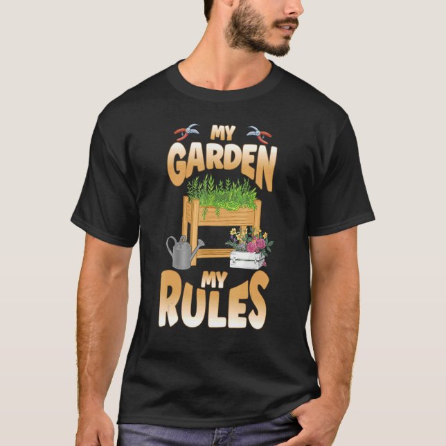 Camiseta Mi Jardín Mis Reglas Para El Autosuficiencia De Ba (Anverso)