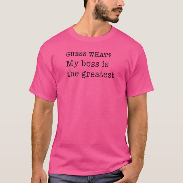 Camiseta Mi Jefe Es El Mayor Hecho Personal De Diversión (Anverso)