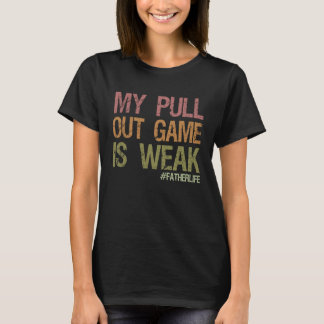 Camiseta Mi juego de sacar es débil primer anuncio de embar