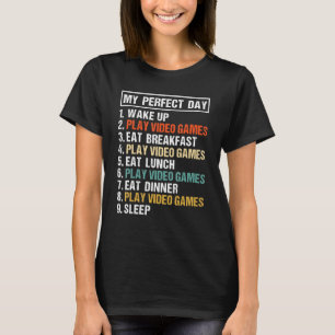 Camiseta Mi juego de video perfecto para el día divertido G