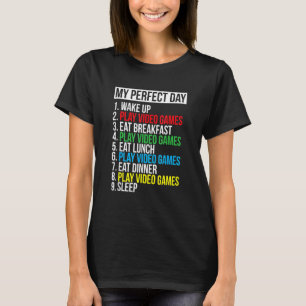 Camiseta Mi juego de video perfecto para el día Gracioso Gu