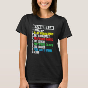 Camiseta Mi juego de video perfecto para el día Guay Gamer 