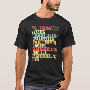 Camiseta Mi juego de video perfecto para juegos de azar
