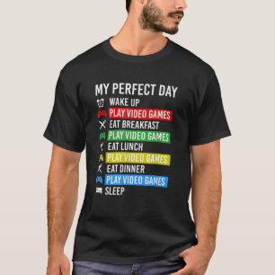 Camiseta Mi juego de videojuegos de día perfecto