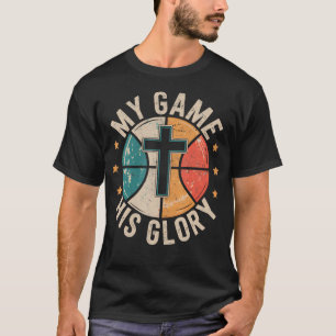 Camiseta Mi Juego Su Gloria Jesús Cristo Cristiano Balonces