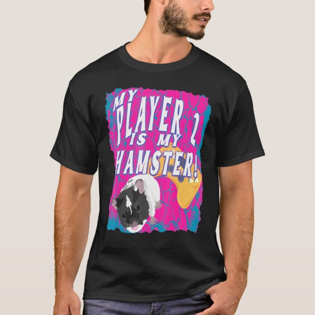 Camiseta Mi Jugador 2 Es Mi Jugador De Videojuegos De Hamst (Anverso)