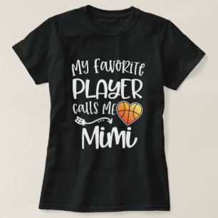 Camiseta Mi jugador de básquet preferido me llama el regal