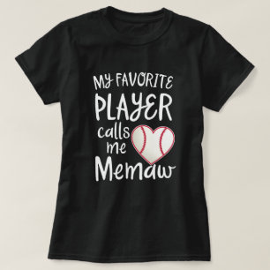 Camiseta Mi jugador de béisbol preferido me llama regalo de