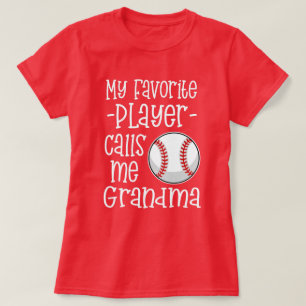 Camiseta Mi jugador de béisbol preferido me llama regalo de