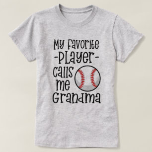 Camiseta Mi jugador de béisbol preferido me llama regalo de