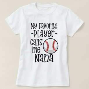 Camiseta Mi jugador de béisbol preferido me llama regalo de