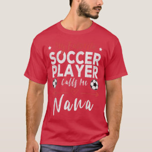 Camiseta Mi jugador de fútbol favorito me llama Gra de fútb