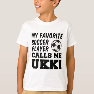 Camiseta Mi jugador de fútbol favorito me llama Ukki finlan
