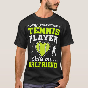 Camiseta Mi jugador de tenis favorito me llama Moth novia