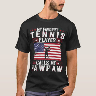 Camiseta Mi jugador de tenis favorito me llama padre de pap