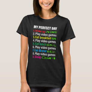 Camiseta Mi jugador de videojuegos de día perfecto