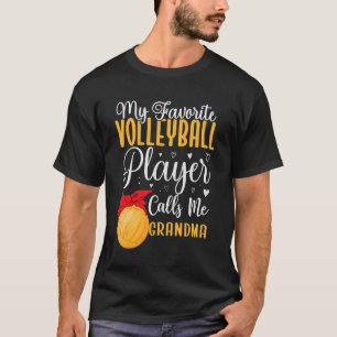 Camiseta Mi jugador de voleibol favorito me llama "corte de