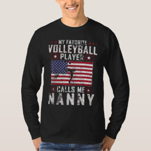 Camiseta Mi jugador de voleibol favorito me llama nanny mot