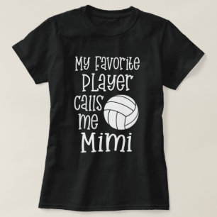 Camiseta Mi jugador de voleibol preferido me llama el