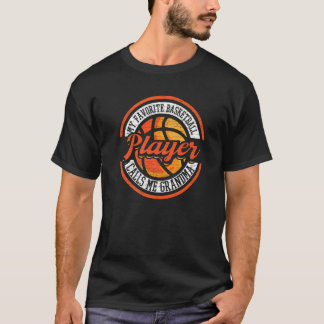 Camiseta Mi jugador favorito de baloncesto me llama abuela 