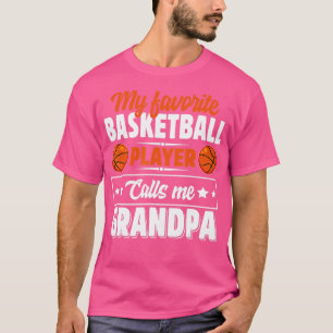 Camiseta Mi jugador favorito de baloncesto me llama "abuelo
