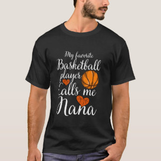 Camiseta Mi jugador favorito de baloncesto me llama canasta