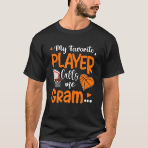 Camiseta Mi jugador favorito de baloncesto me llama Gram