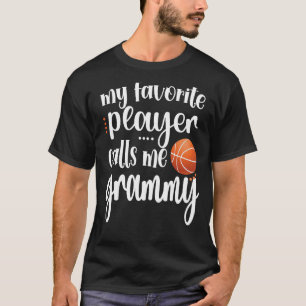 Camiseta Mi jugador favorito de baloncesto me llama Grammy 