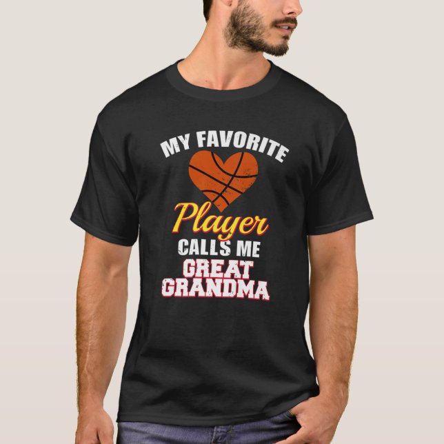 Camiseta Mi jugador favorito de baloncesto me llama grandio (Anverso)