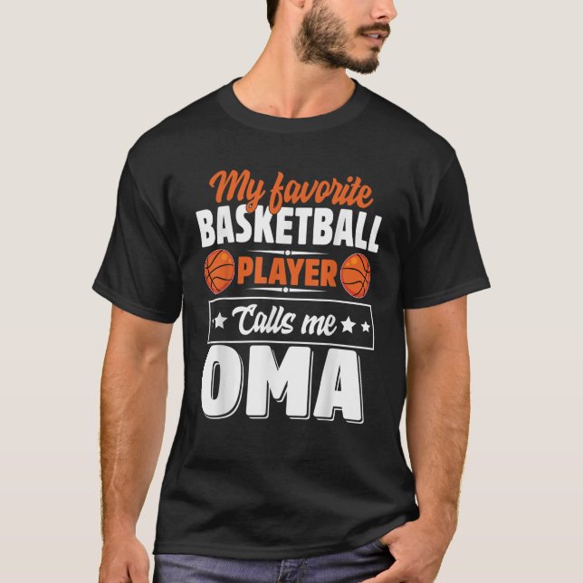 Camiseta Mi jugador favorito de baloncesto me llama madre d (Anverso)