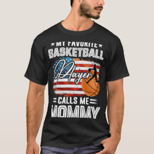 Camiseta Mi jugador favorito de baloncesto me llama mami am