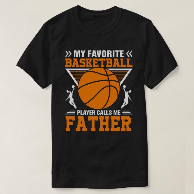Camiseta Mi jugador favorito de baloncesto me llama máscara (Diseño del anverso)
