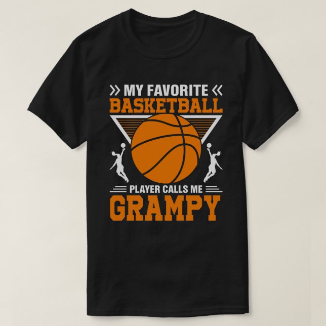 Camiseta Mi jugador favorito de baloncesto me llama máscara (Diseño del anverso)
