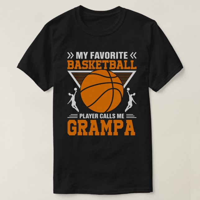 Camiseta Mi jugador favorito de baloncesto me llama máscara (Diseño del anverso)