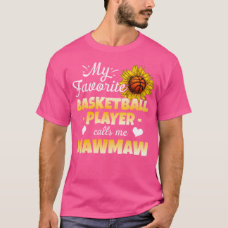 Camiseta Mi jugador favorito de baloncesto me llama Mawmaw