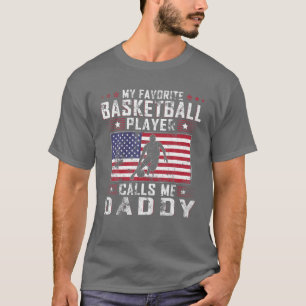 Camiseta Mi jugador favorito de baloncesto me llama papá