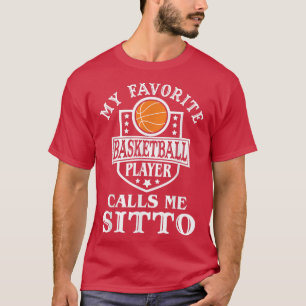 Camiseta Mi jugador favorito de baloncesto me llama Sitto