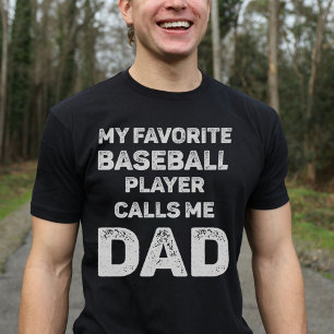 Camiseta Mi jugador favorito de béisbol me llama Dad Vintag