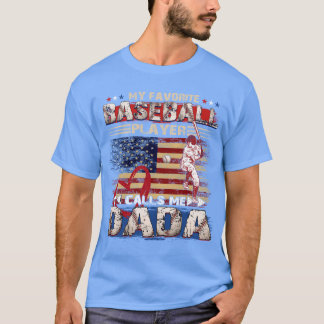 Camiseta Mi jugador favorito de béisbol me llama DaDa