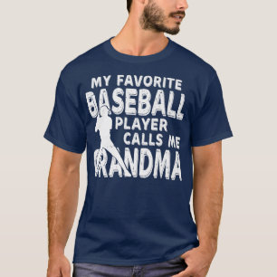 Camiseta Mi jugador favorito de béisbol me llama gracioso a