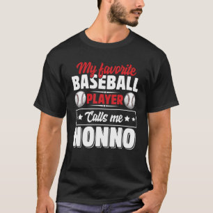 Camiseta Mi jugador favorito de béisbol me llama no