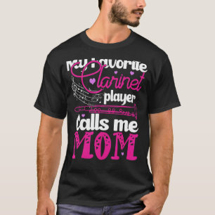 Camiseta Mi jugador favorito de Clarinet me llama a mamá Cl