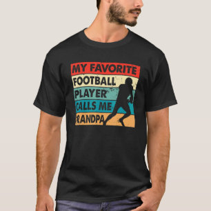 Camiseta Mi jugador favorito de fútbol me llama abuelo