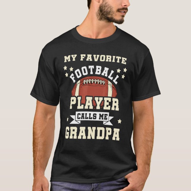 Camiseta Mi jugador favorito de fútbol me llama abuelo (Anverso)