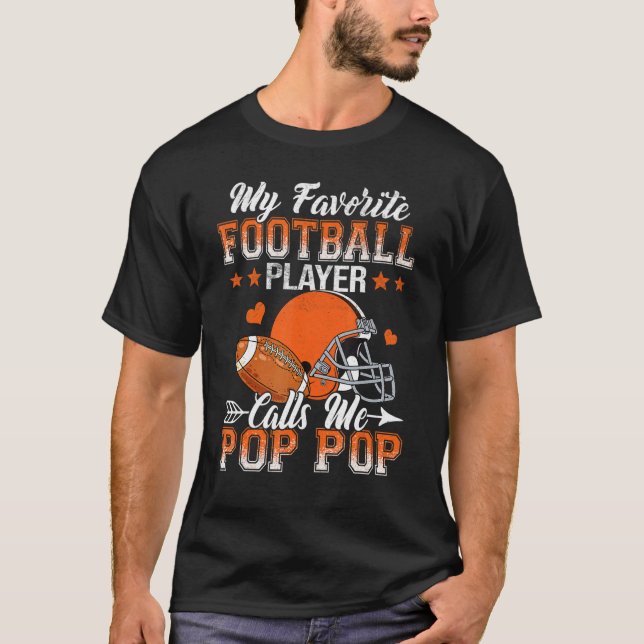 Camiseta Mi jugador favorito de fútbol me llama Pop Familia (Anverso)