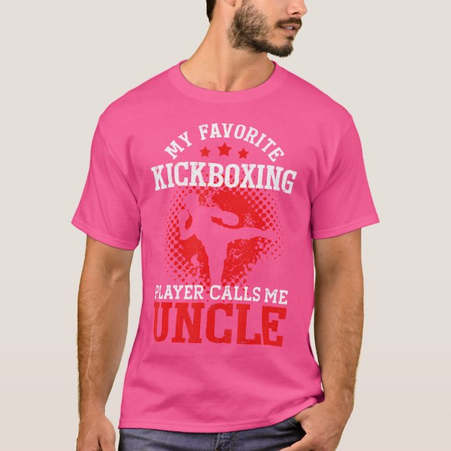 Camiseta Mi jugador favorito de kickboxing me llama tío Kic (Anverso)