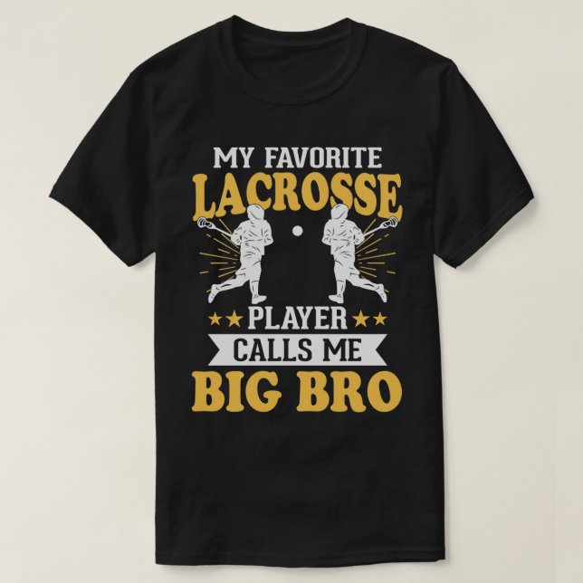 Camiseta Mi jugador favorito de Lacrosse me llama Gran Herm (Diseño del anverso)